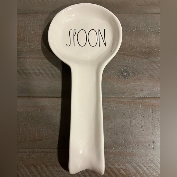 Rae Dunn SPOON White Spoon Rest - Picture 1 of 5